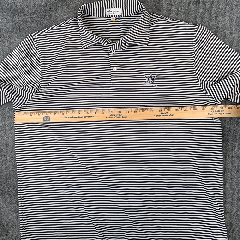 Peter Millar Summer Comfort Kingsbarns Golf Polo Shirt Mens XL Blue White - Picture 6 of 8